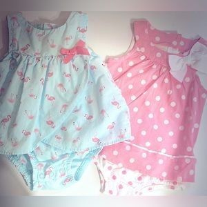 Flamingo & Polka Dot Dresses